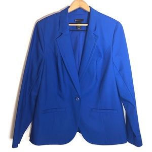Lane Bryant blue one button blazer